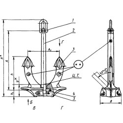 Якорь Холла 4000 кг ГОСТ 761-74